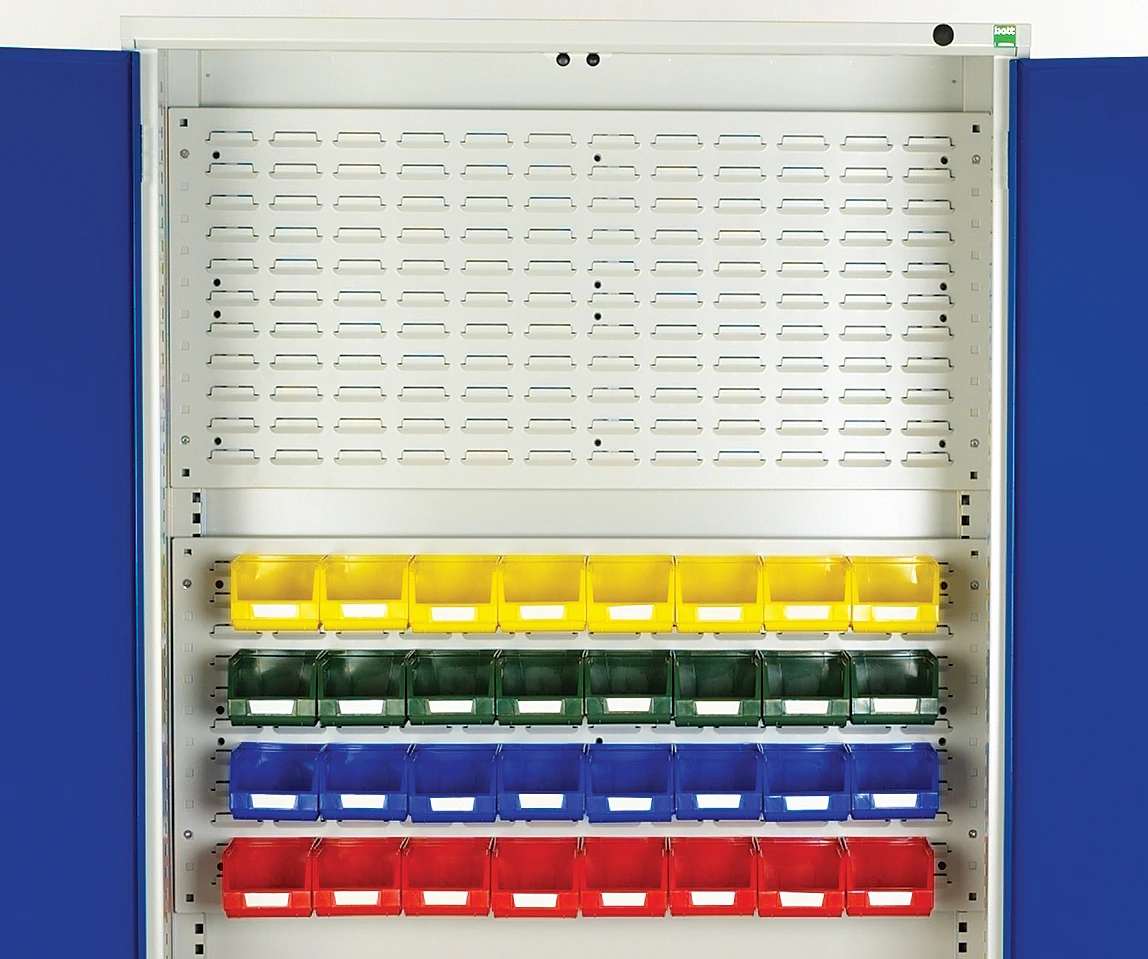 bott Verso systeemkast 1050x550x2000mm 6 lades 1 Perfo achterwand RAL 5010