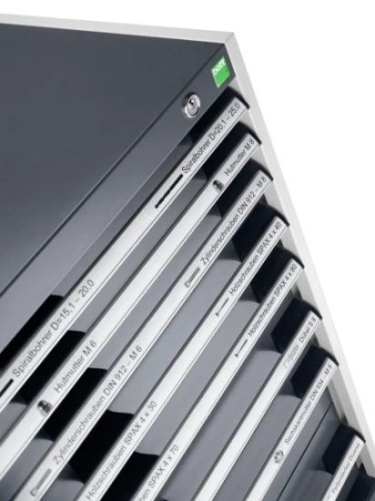 bott Cubio schuifladenkast hoogte 1200 mm 10 laden RAL 5010