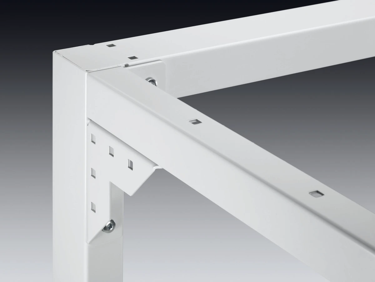 bott cubio établi réglable 1500x750x740-1140mm lino ral 7035