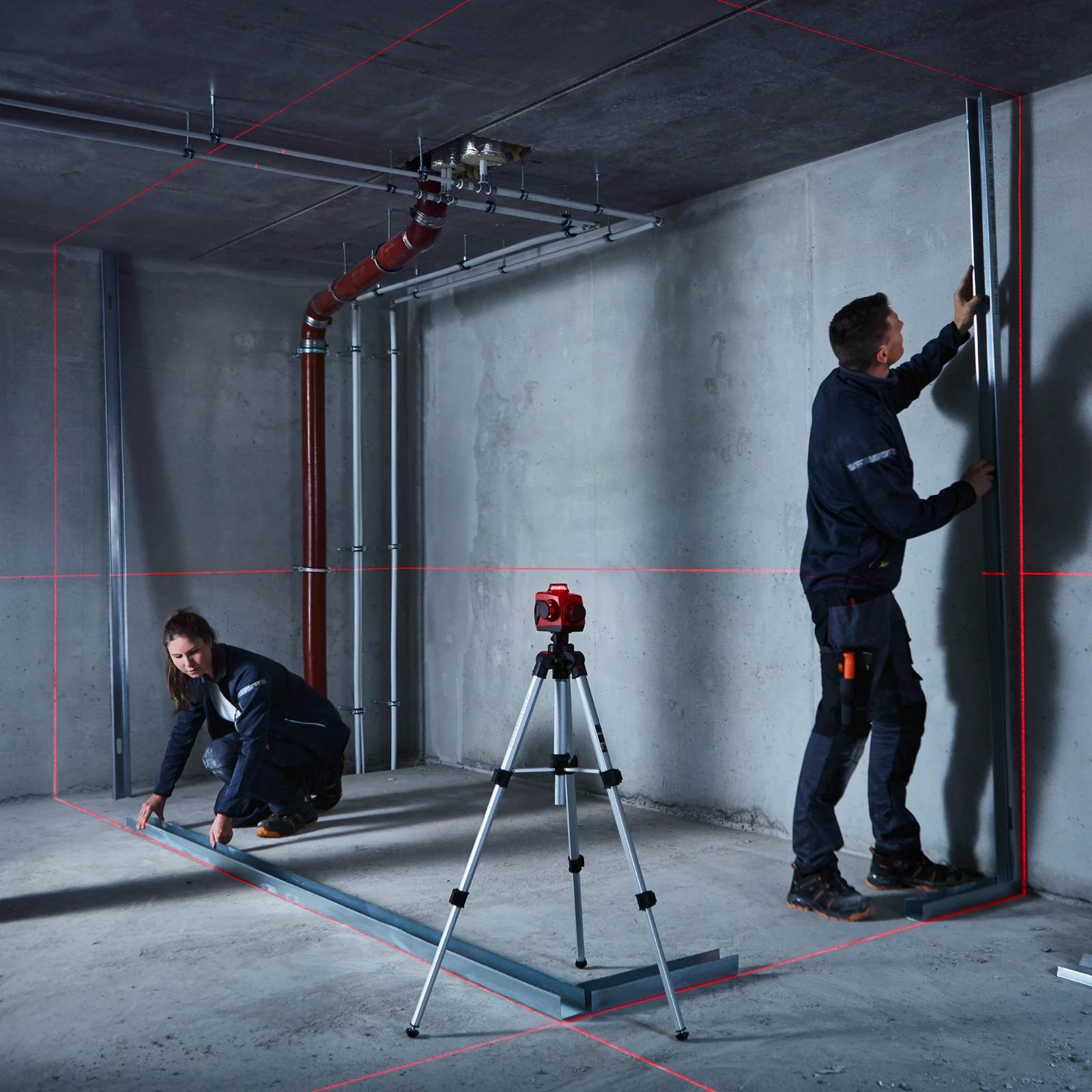 Hultafors Kruislijnlaser H3 rood - 3x360 graden