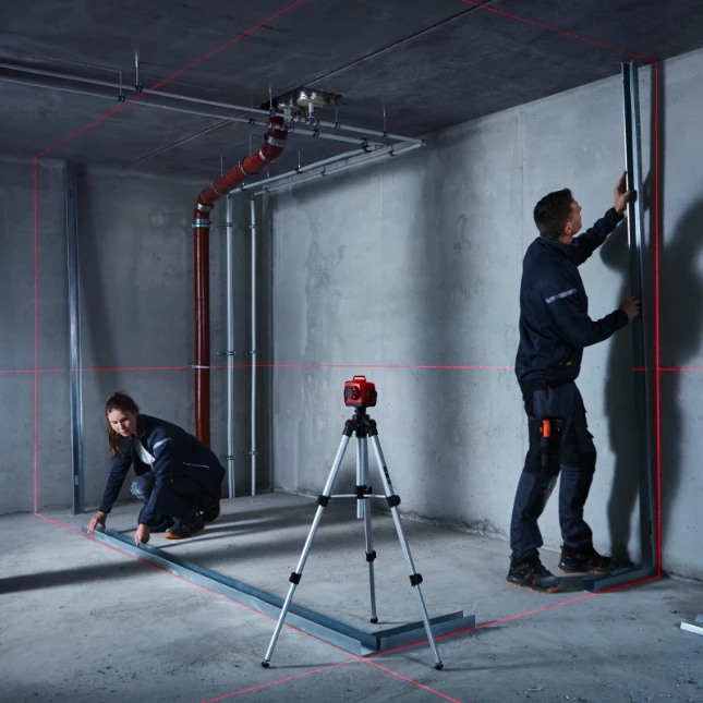 Hultafors Kruislijnlaser H3 rood - 3x360 graden