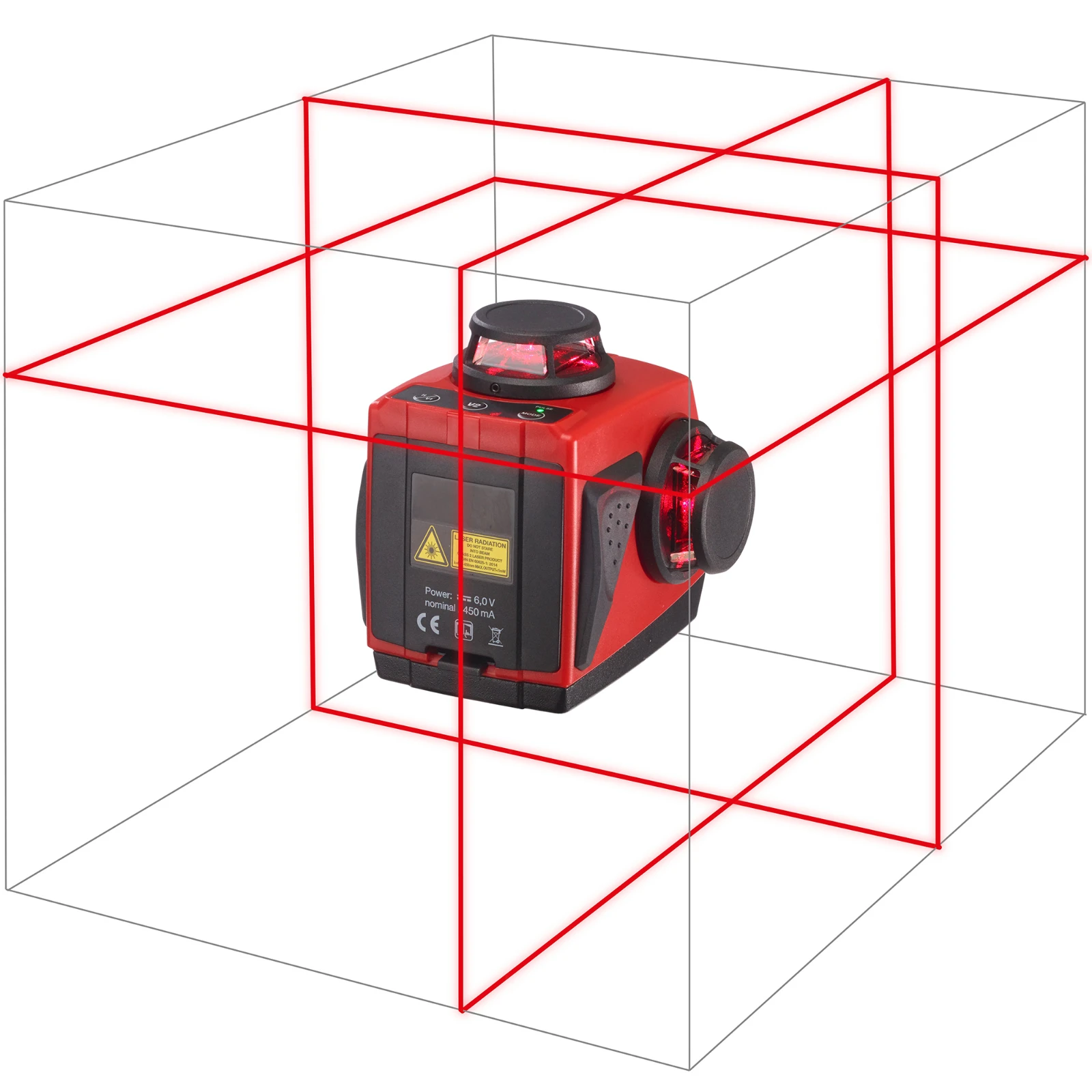 Hultafors Kruislijnlaser H3 rood - 3x360 graden
