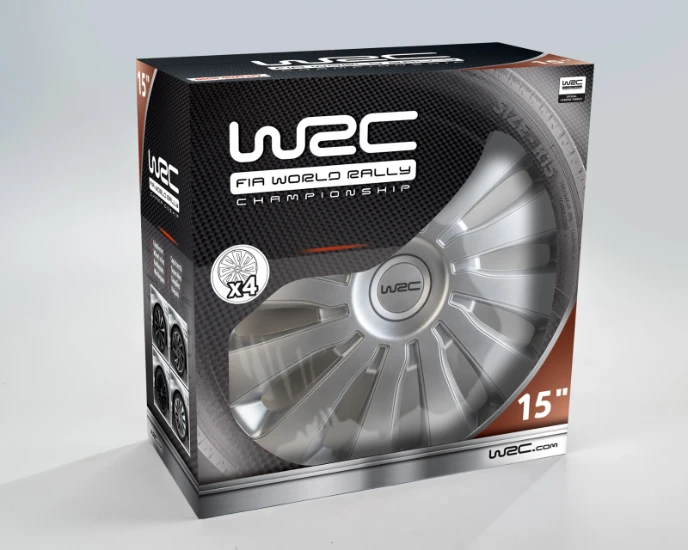 WRC Wieldoppen Sepang 15 inch - zilver - 4 stuks