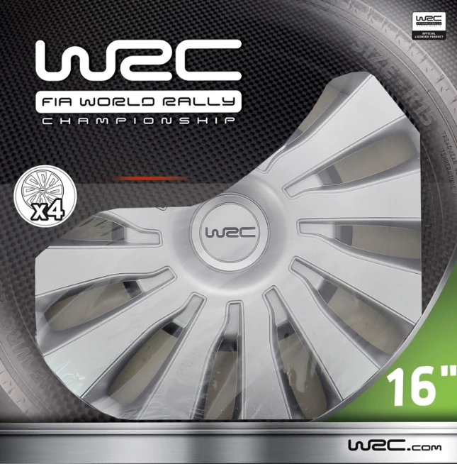 WRC Wieldoppen Sepang 16 inch - zilver - 4 stuks