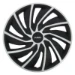 WRC Wieldoppen 16 inch - zilver/zwart - 4st