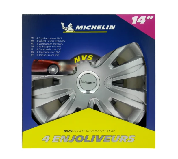 Michelin Wieldoppen 14 inch - chroom - 4st