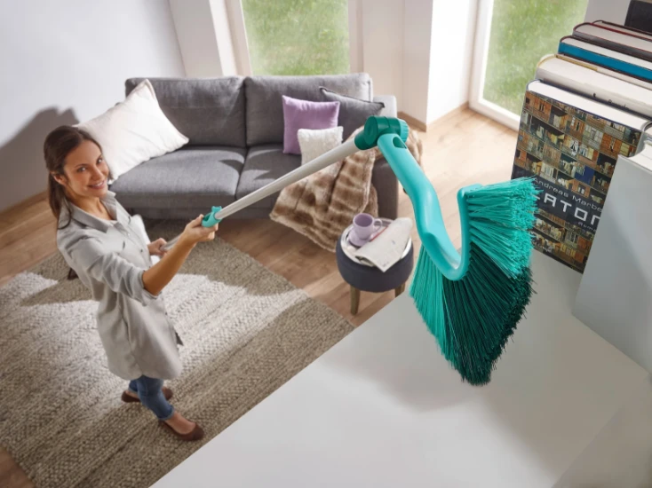 Leifheit Stofbezem Dusty click-system