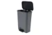 Curver Compatta Duo Prullenbak 2x23L Zwart/Grijs