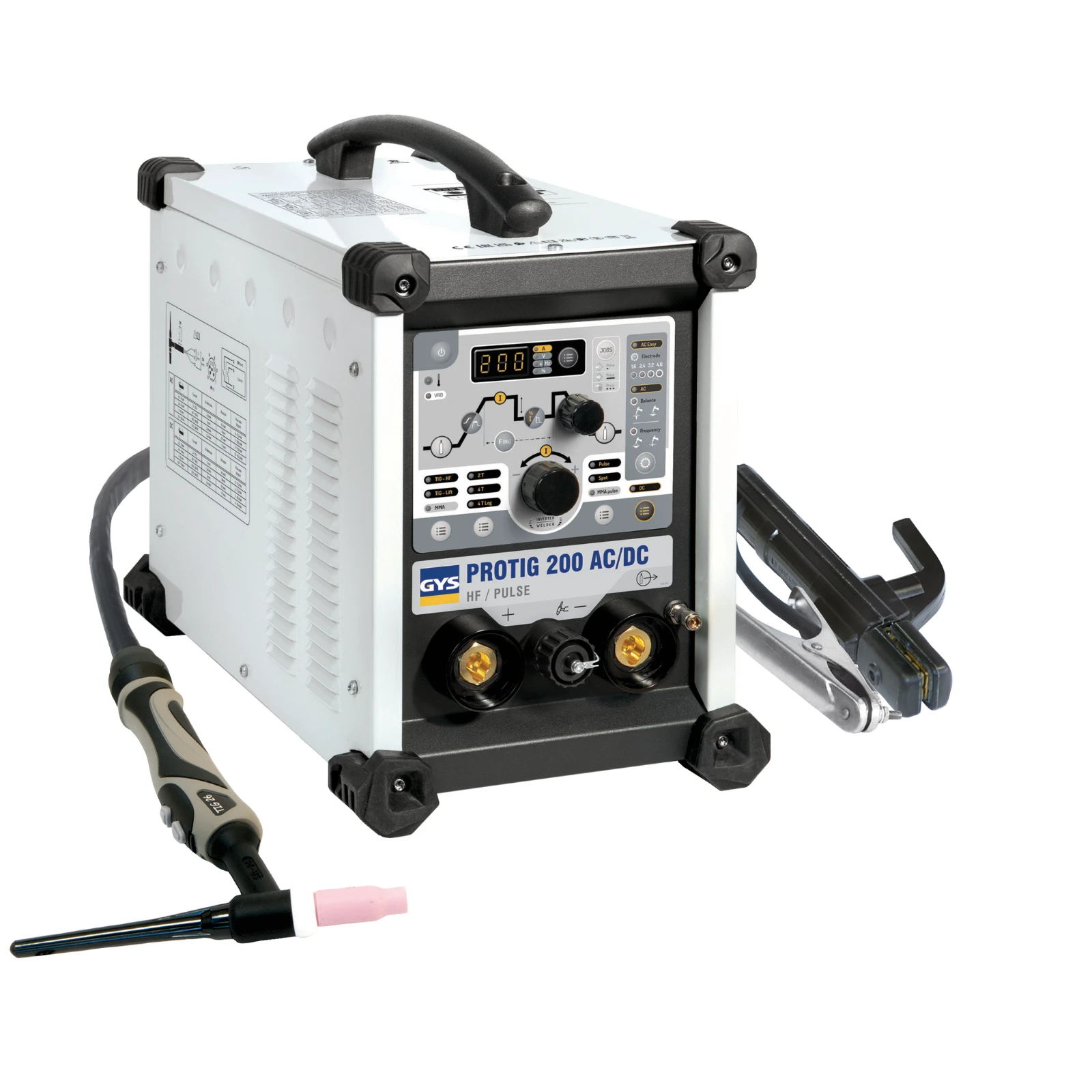 GYS Lasapparaat PROTIG 200 AC/DC HDF FV - inclusief accessoires