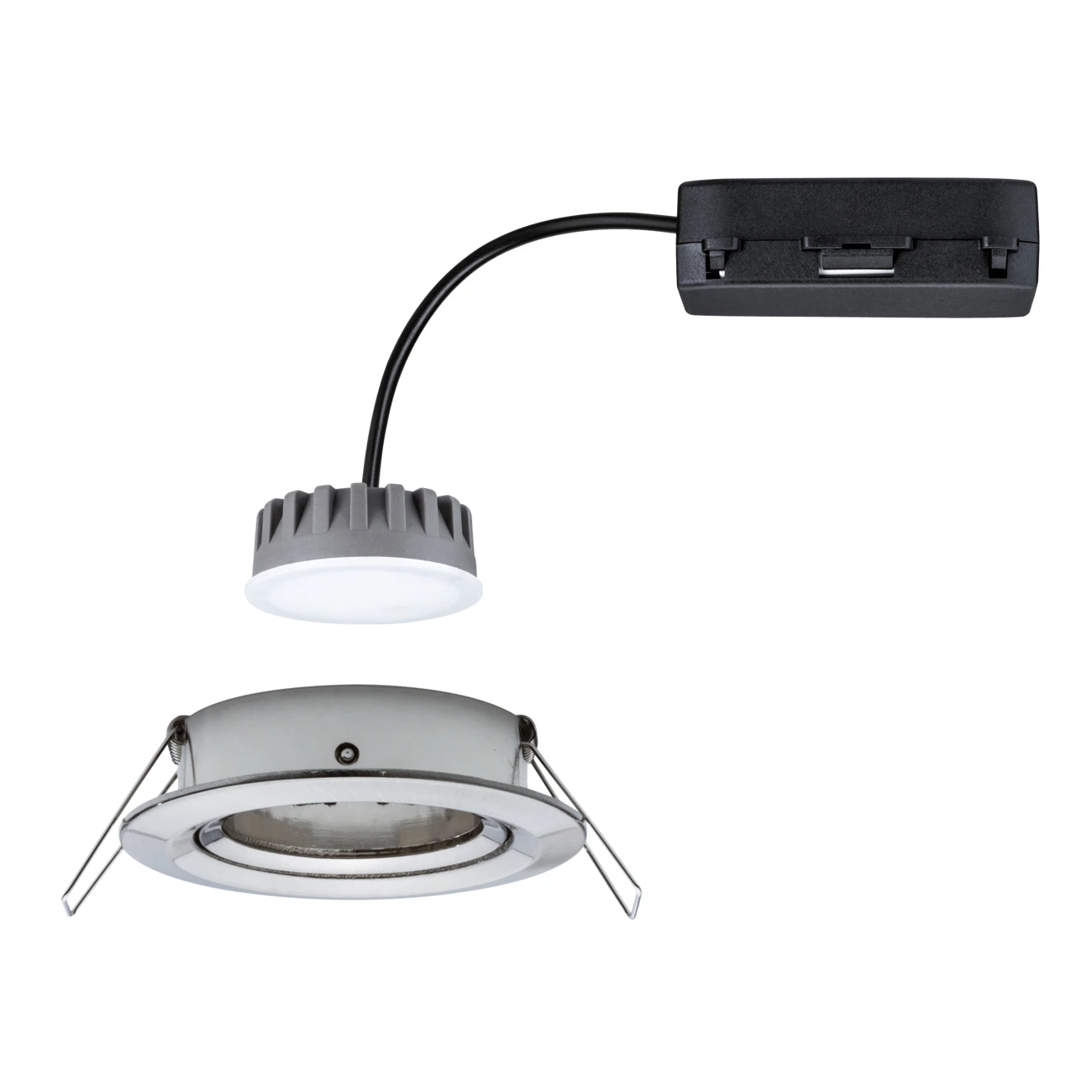 Paulmann LED-inbouwlamp Nova Plus Coin 6W O84 staal - 1-spot