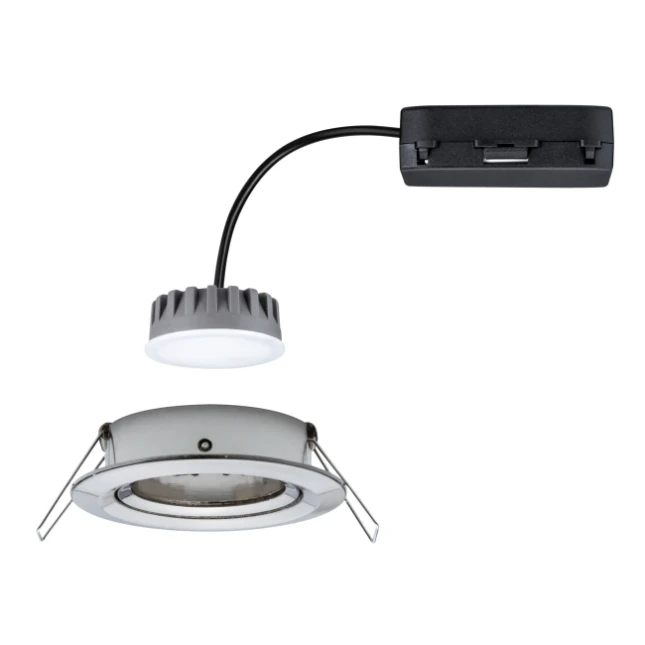 Paulmann LED-inbouwlamp Nova Plus Coin 6W O84 staal - 1-spot