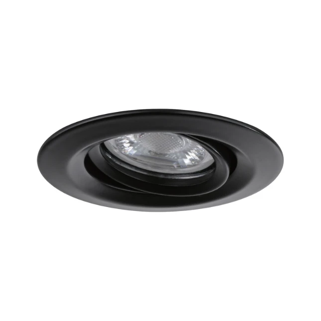 Paulmann LED-inbouwlamp Nova Mini Coin basisset zwart O66mm zwenkbaar - 3-spots