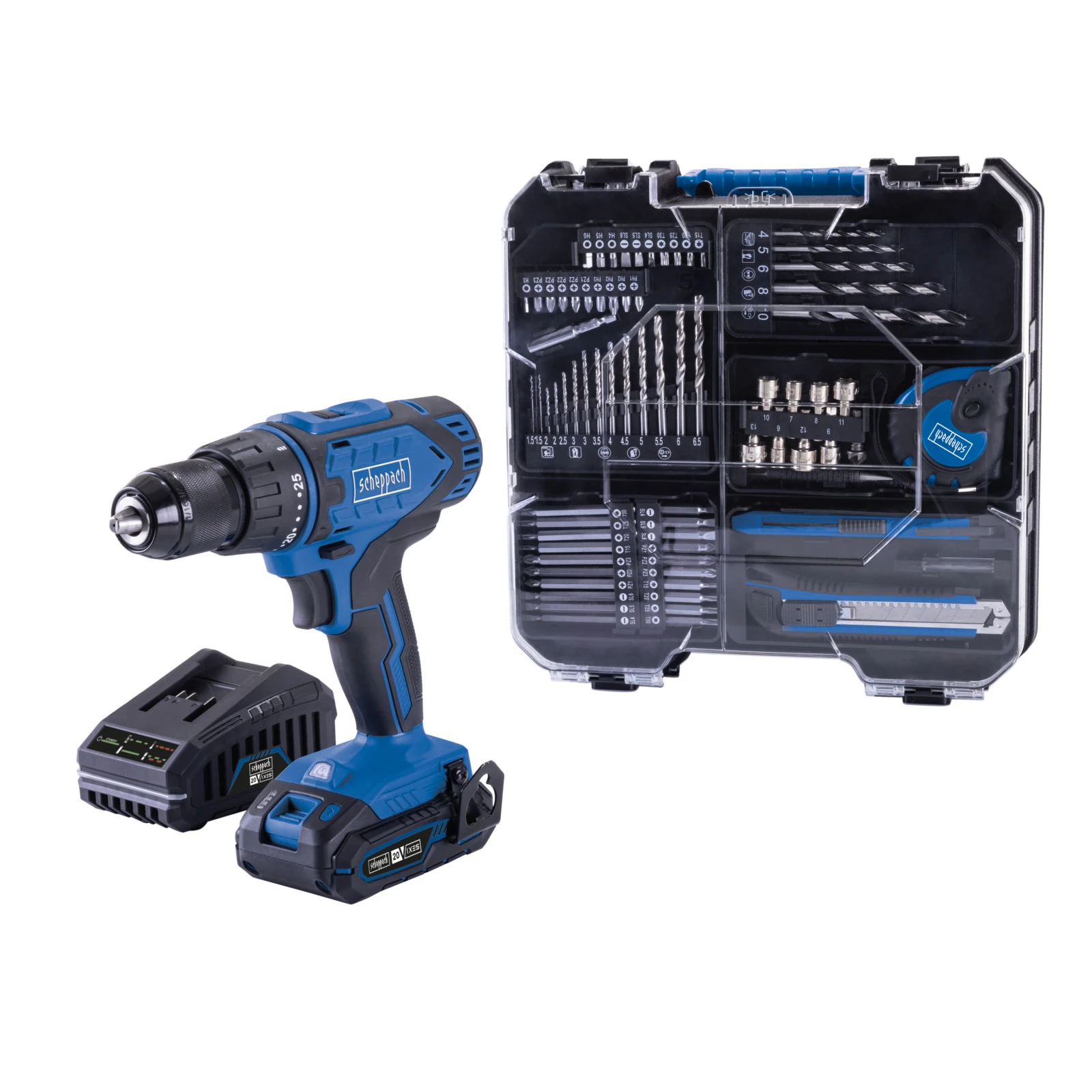 Scheppach Accuboormachine set 20V C-DTB74/1-X (met accu)