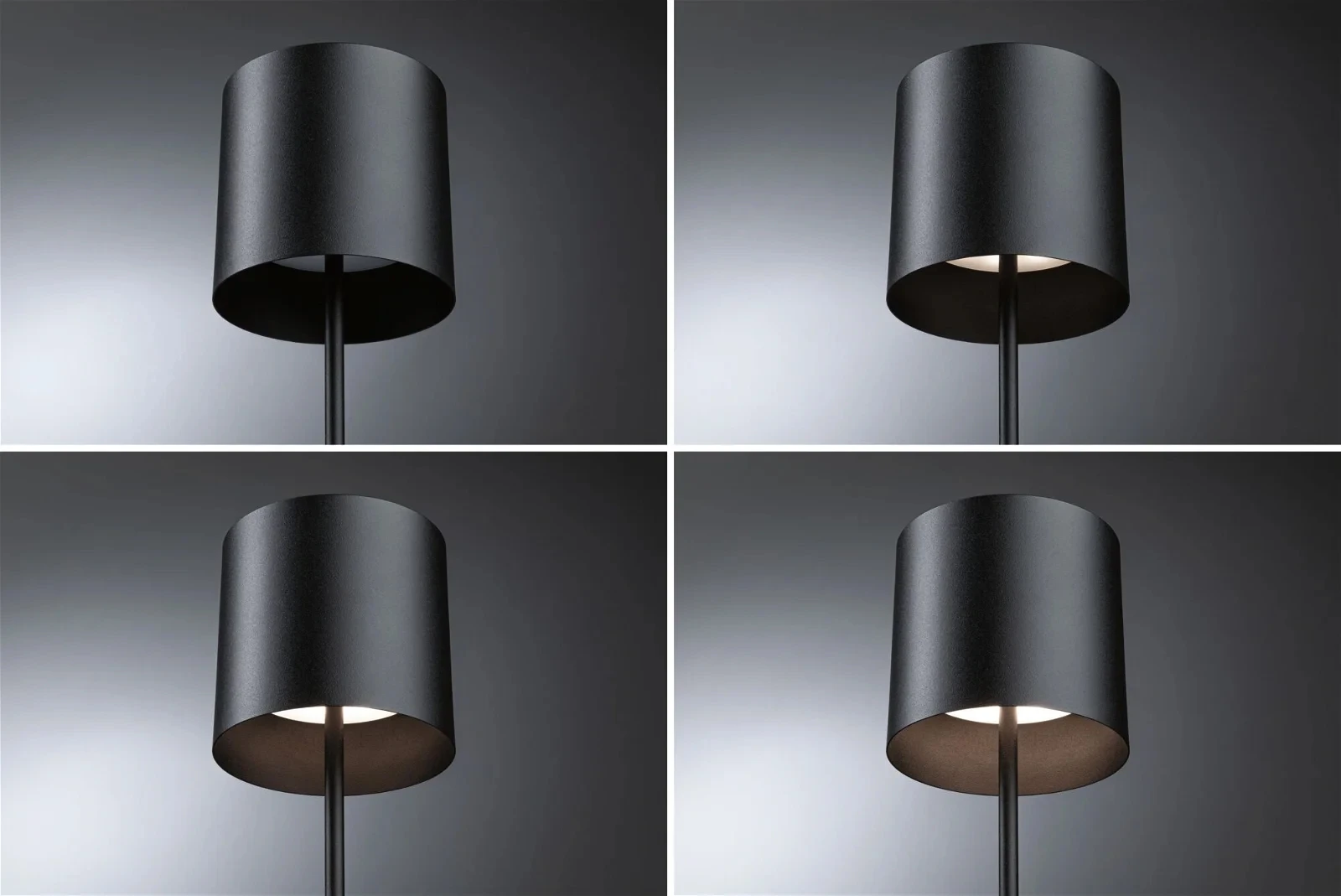 Paulmann LED-tafellamp Tuni 24W IP44 zwart mat