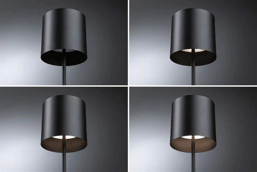 Paulmann LED-tafellamp Tuni 24W IP44 zwart mat