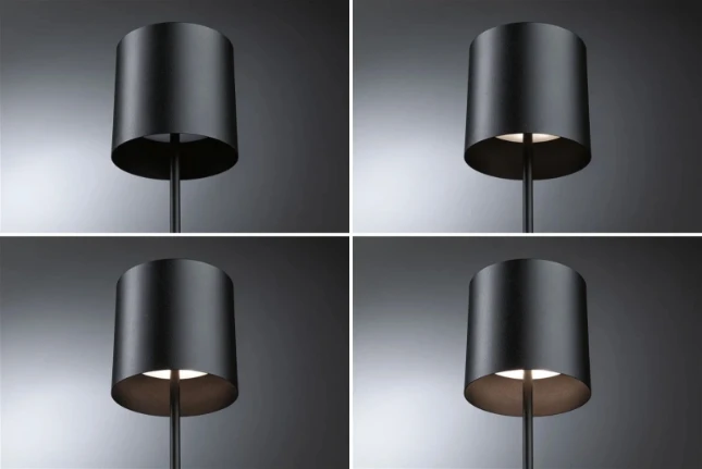 Paulmann LED-tafellamp Tuni 24W IP44 zwart mat