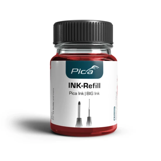 Pica 55840 Navulset Ink & BIG Ink rood (25ml)