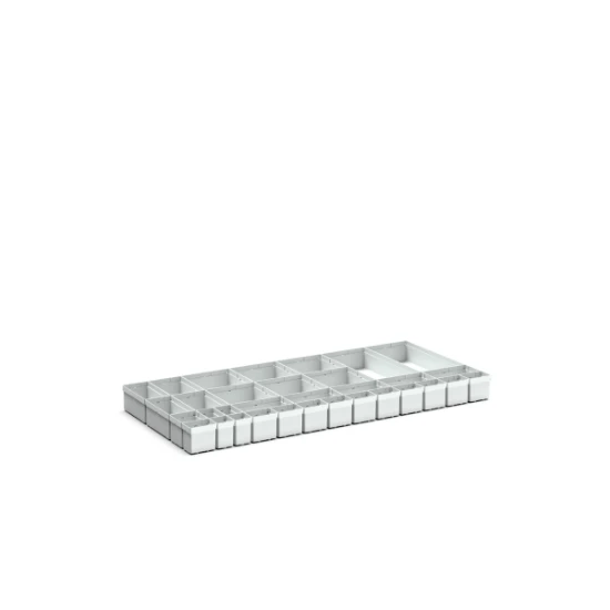 bott Verso verdelers voor schuiflade 1050x550x100mm 33 compartmenten