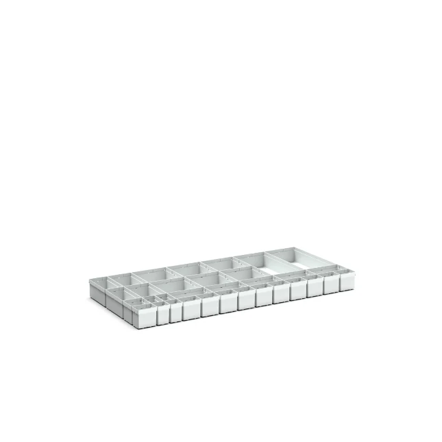 bott Verso verdelers voor schuiflade 1050x550x100mm 33 compartmenten