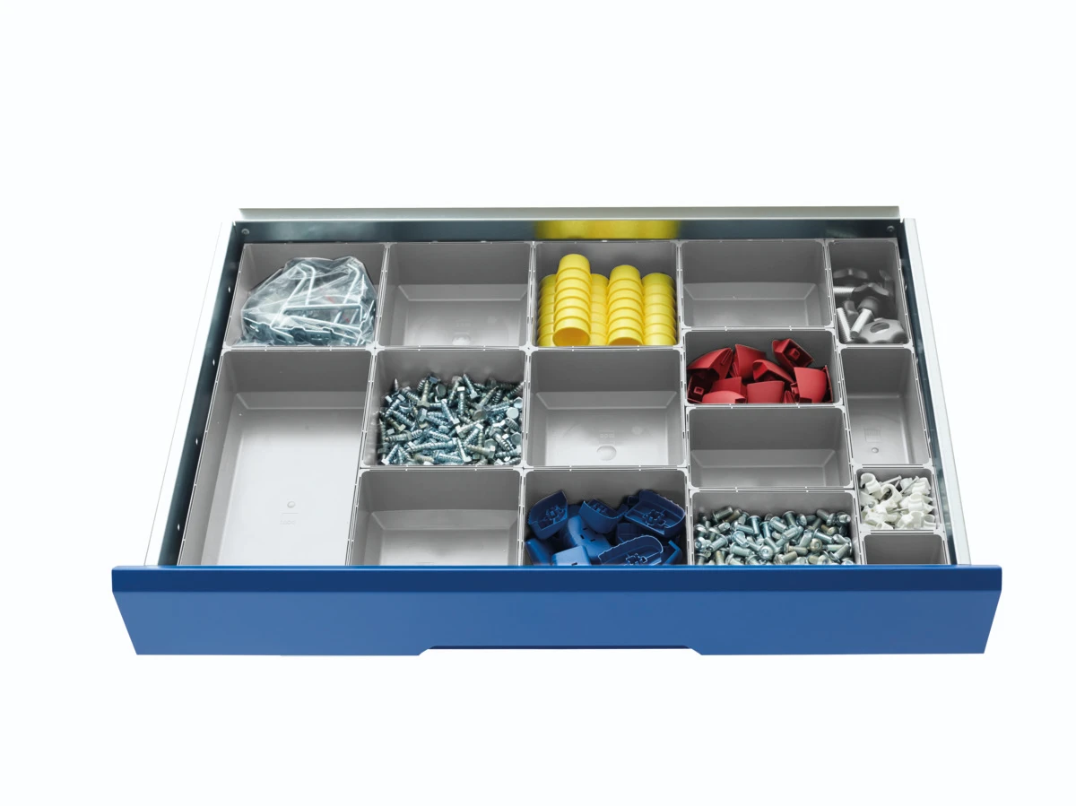 bott Verso verdelers voor schuiflade 1050x550x100mm 33 compartmenten