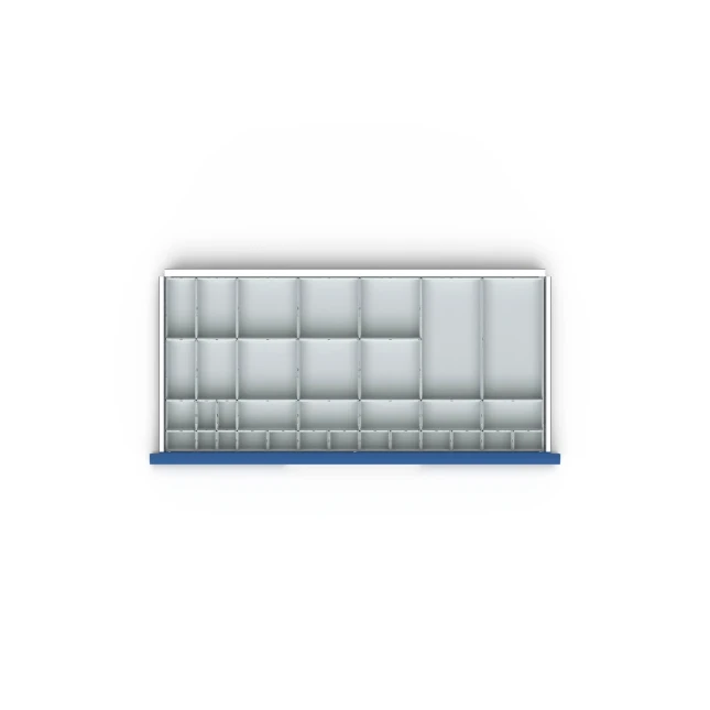 bott Verso verdelers voor schuiflade 1050x550x100mm 33 compartmenten