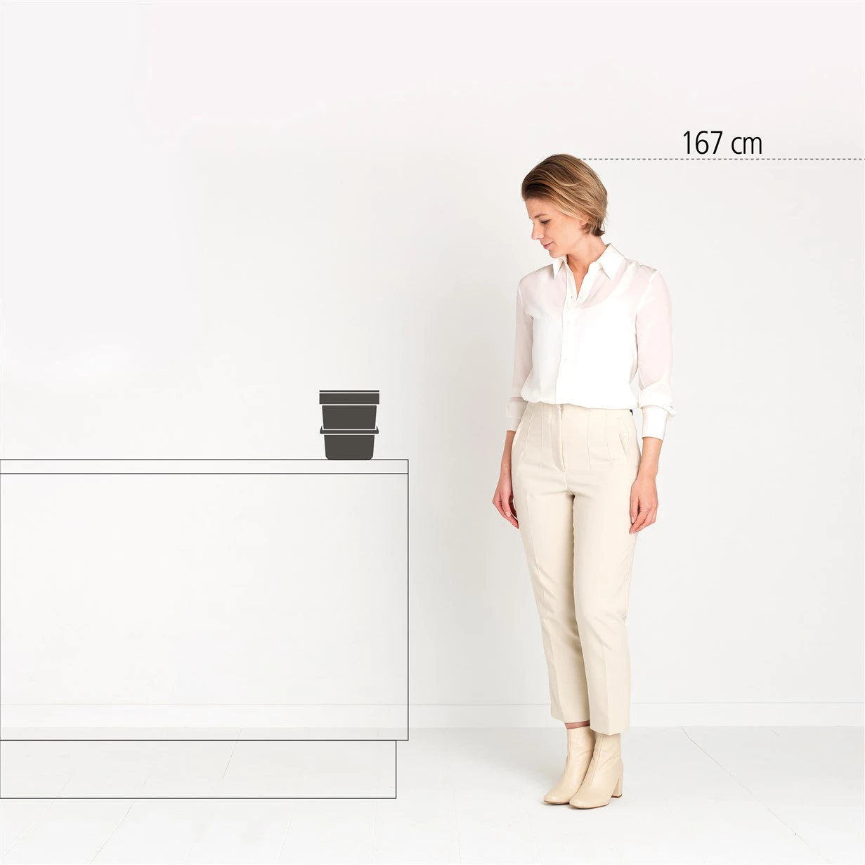 Brabantia Afvalemmer Sort & Go 6L - mint