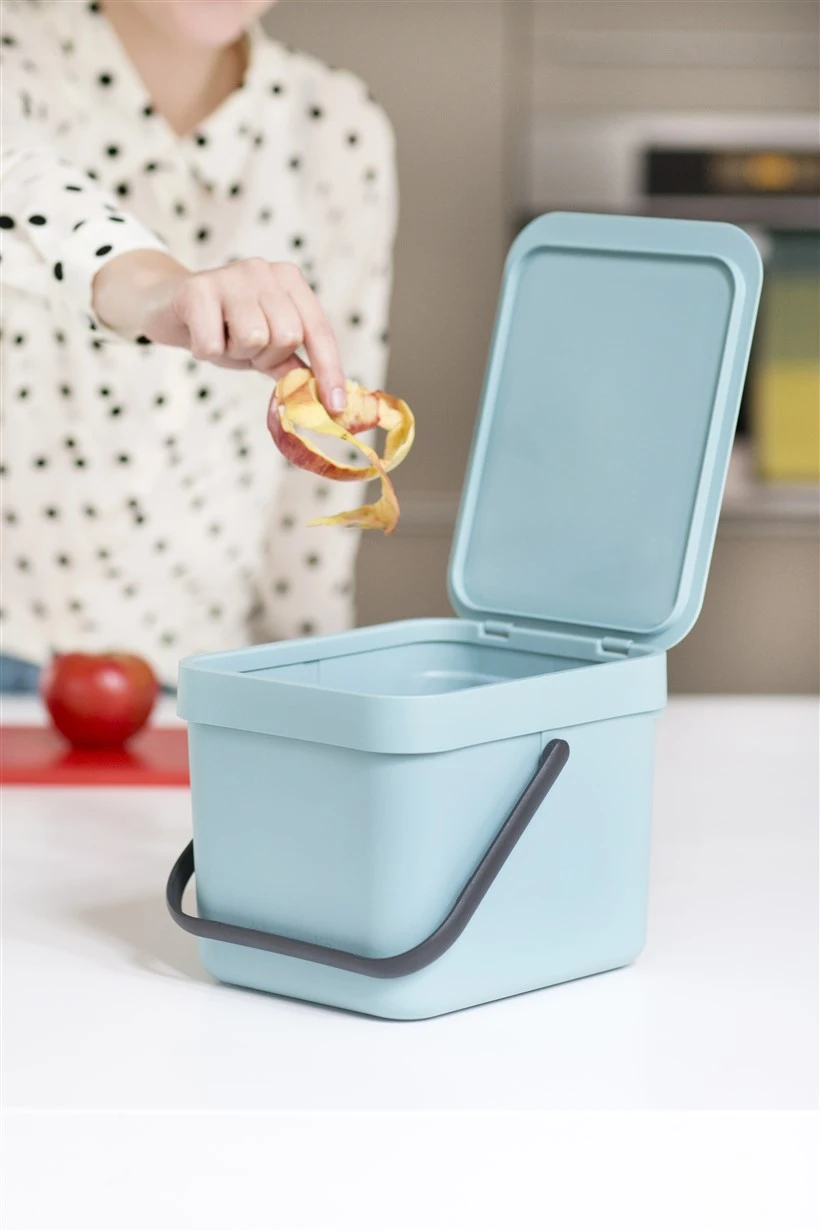Brabantia Afvalemmer Sort & Go 6L - mint