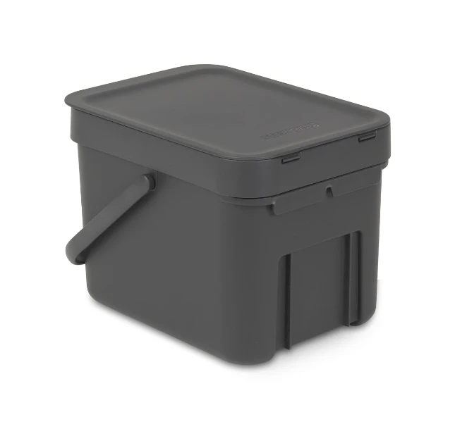 Brabantia Afvalemmer Sort & Go 6L - grijs