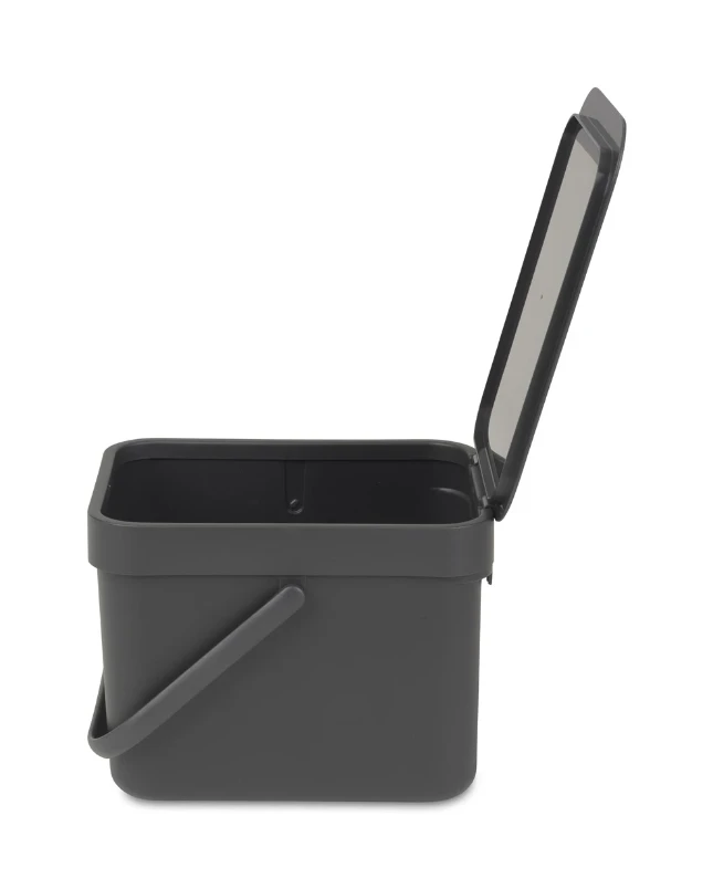 Brabantia Afvalemmer Sort & Go 6L - grijs