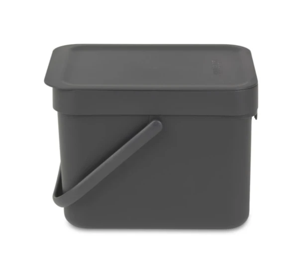 Brabantia Afvalemmer Sort & Go 6L - grijs