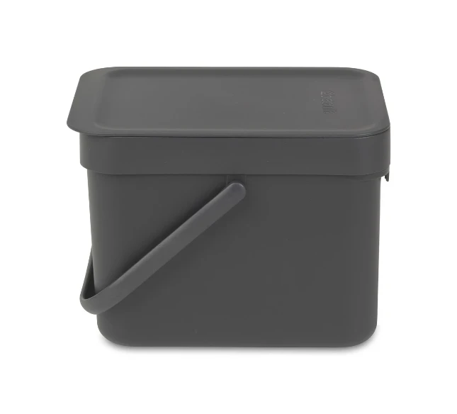 Brabantia Afvalemmer Sort & Go 6L - grijs