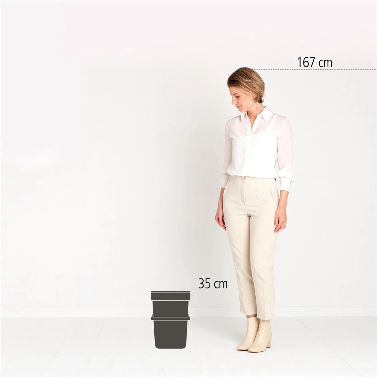 Brabantia Afvalemmer Sort & Go 12L - mint