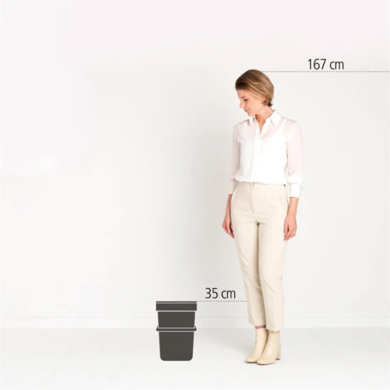 Brabantia Afvalemmer Sort & Go 12L - mint