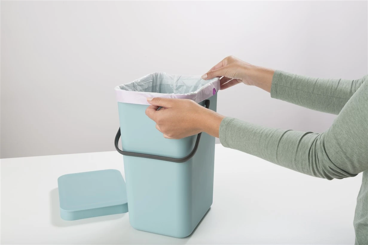 Brabantia Afvalemmer Sort & Go 12L - mint