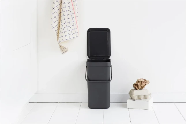 Brabantia Afvalemmer Sort & Go 12L - grijs