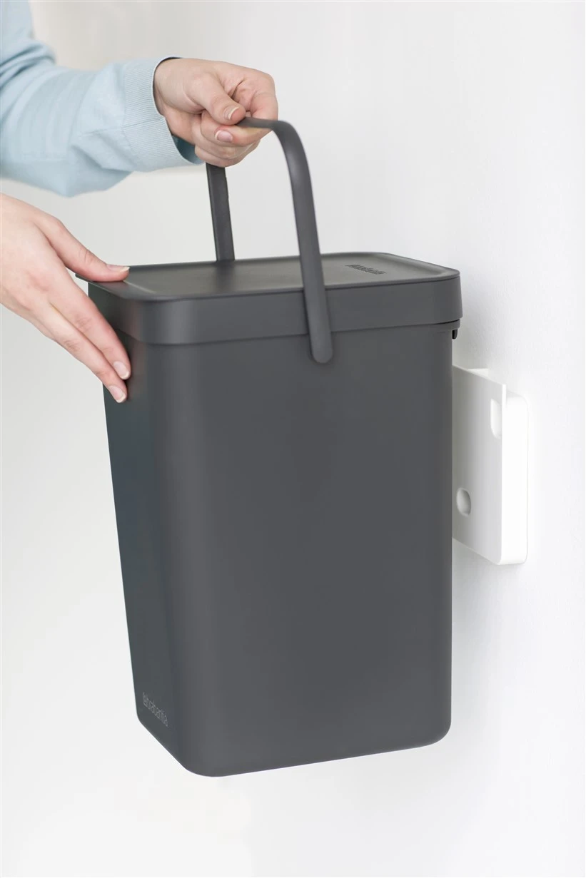 Brabantia Afvalemmer Sort & Go 12L - grijs