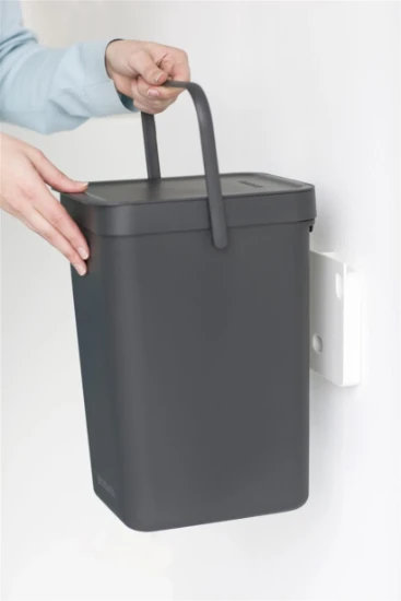 Brabantia Afvalemmer Sort & Go 12L - grijs