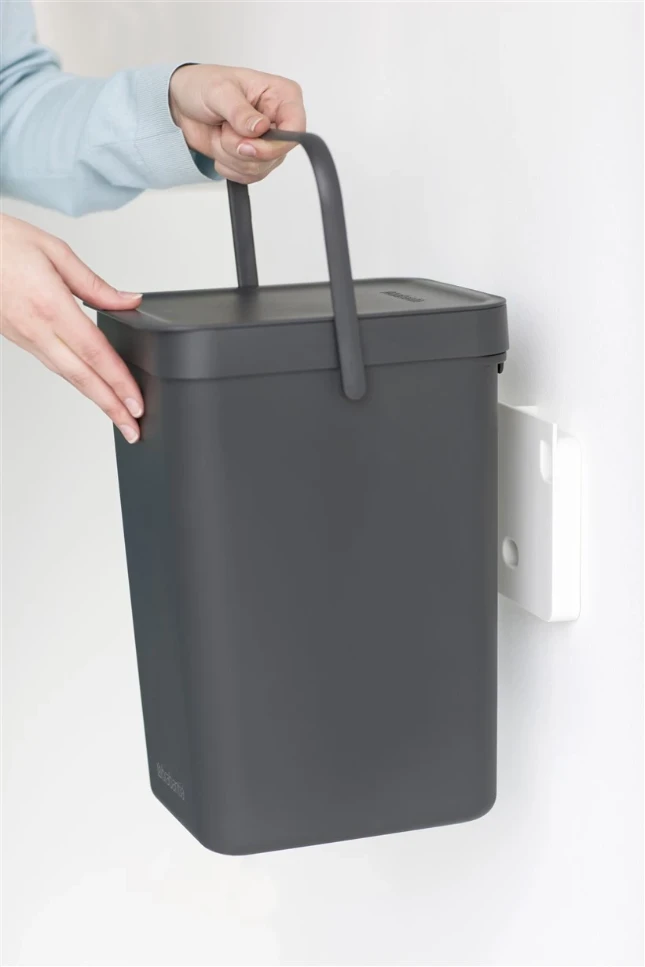 Brabantia Afvalemmer Sort & Go 12L - grijs