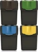 Keden Afvalscheidingsbakken - 4x20L - zwart