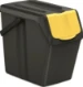 Keden Afvalscheidingsbakken - 4x25L - zwart