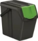 Keden Afvalscheidingsbakken - 4x25L - zwart