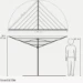 Brabantia Droogmolen Essential 50m met bodemhuls - metallic