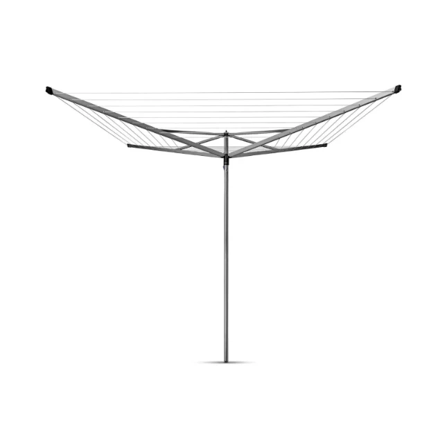 Brabantia Droogmolen Essential 50m met bodemhuls - metallic