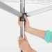 Brabantia Droogmolen Essential 50m met bodemhuls - metallic