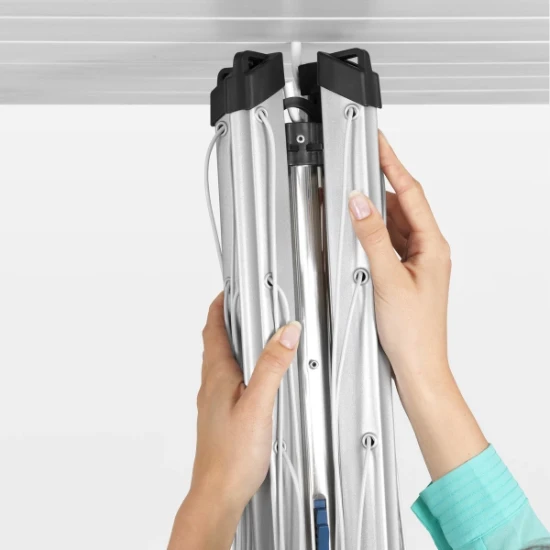 Brabantia Droogmolen Essential 50m met bodemhuls - metallic