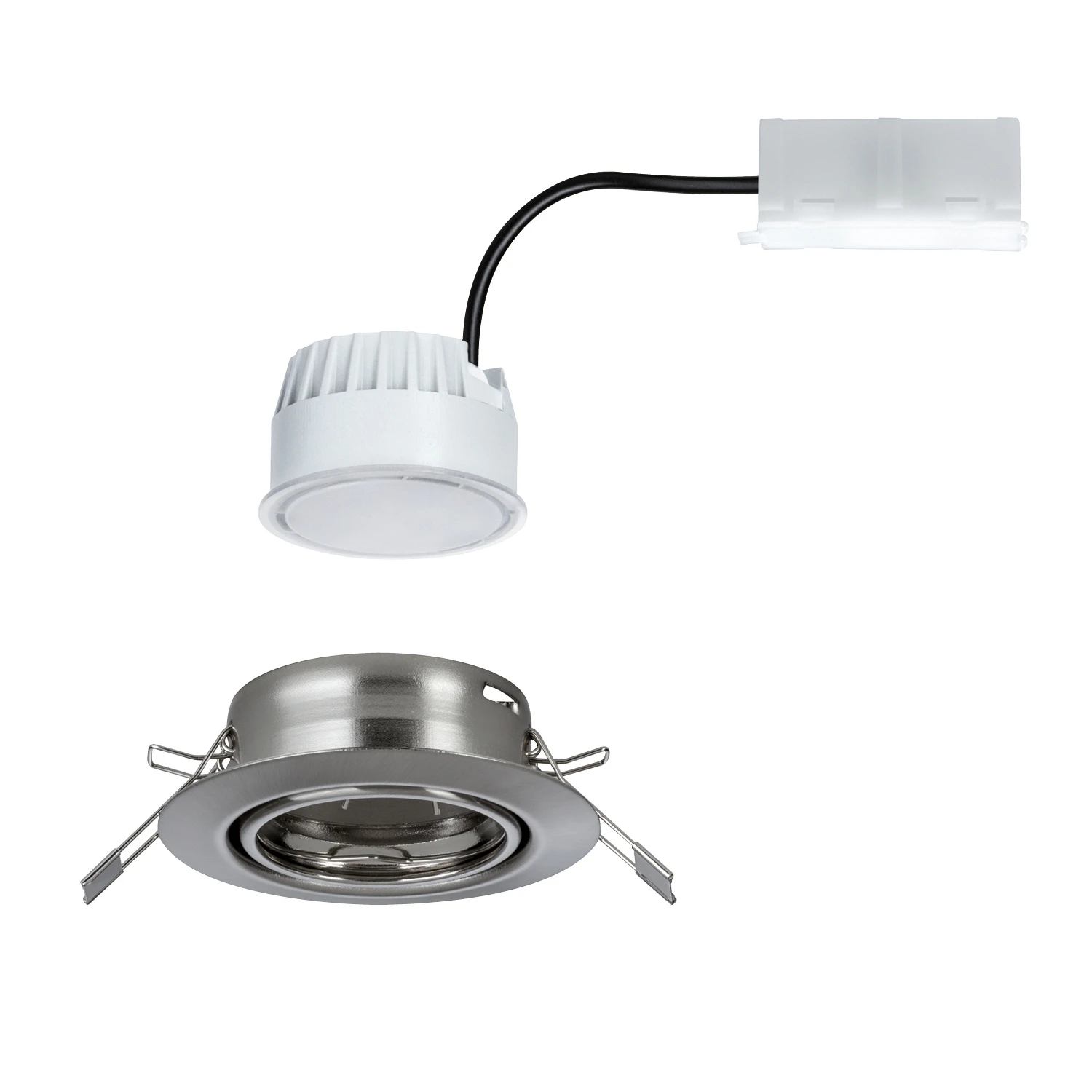 Paulmann LED-inbouwspot Base Coin 5W staal O90mm - 1-spot