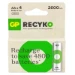 GP Oplaadbare AA batterij 2600mAh ReCyko NiMH (4 stuks)