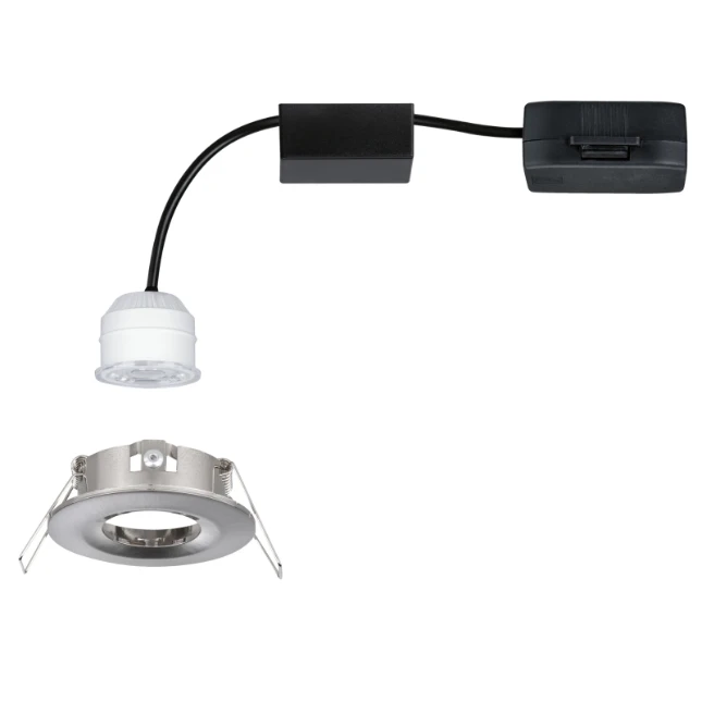 Paulmann LED-inbouwlamp Nova Mini Coin basisset Star staal O65mm