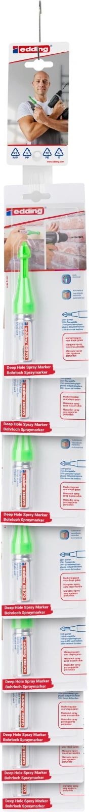 Edding Marker diepe gaten E-8870 strip 16st groene dop
