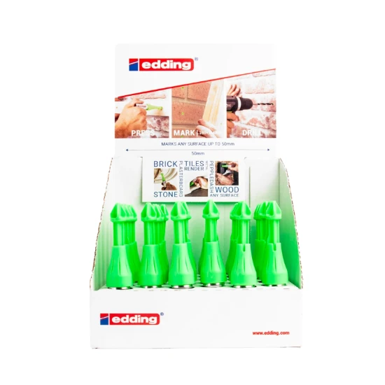 Edding Marker diepe gaten E-8870 display groene dop 30st
